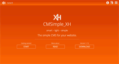 Desktop Screenshot of cmsimple-xh.org