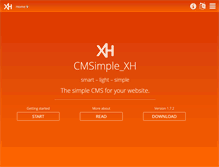 Tablet Screenshot of cmsimple-xh.org